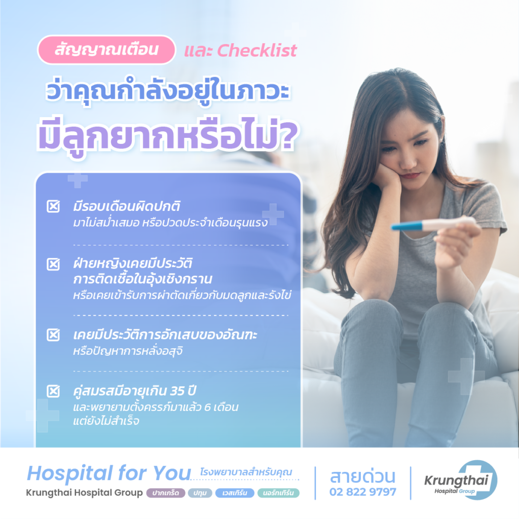 สาเหตุมีลูกยาก
